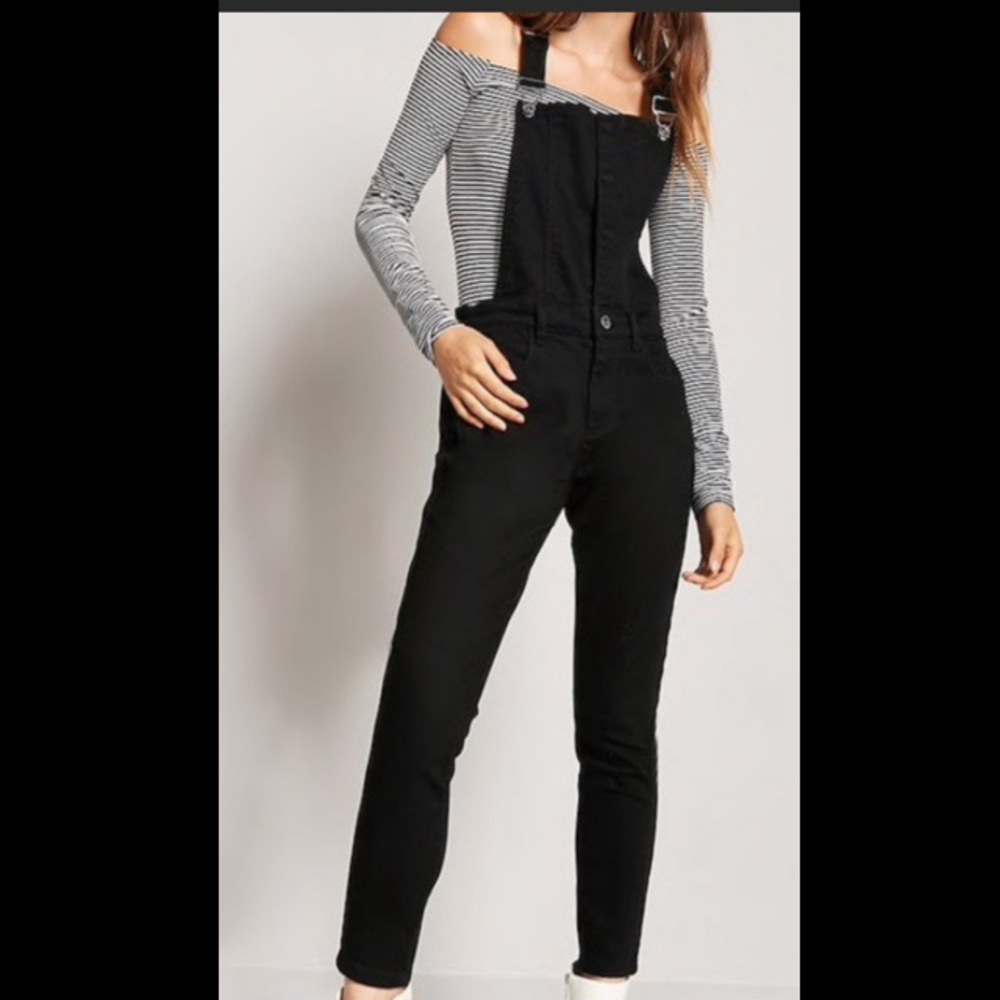 Black overalls